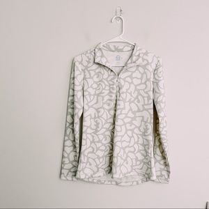J McLaughlin Printed Half Zip